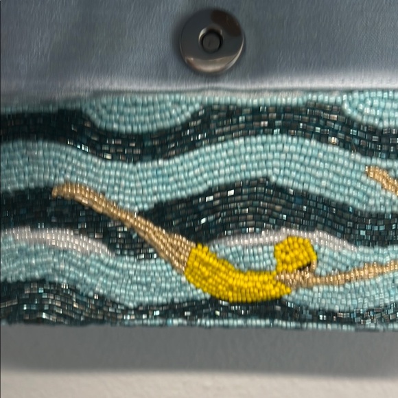 Sol and Mer Swimmers Beaded Shoulder Bag 🩵💛❤️ - Picture 6 of 10
